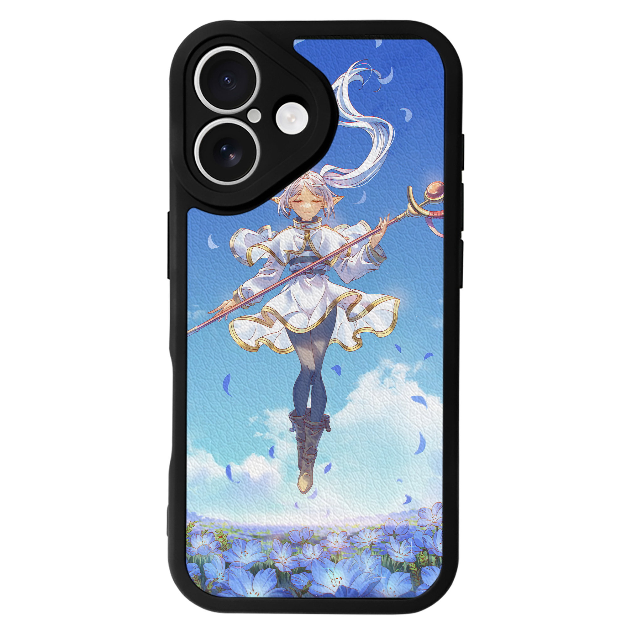 （画像用） 葬送のフリーレン Frieren 【iPhone 16シリーズ対応】シリコンスマホケース（レザー調） 材質：シリコン